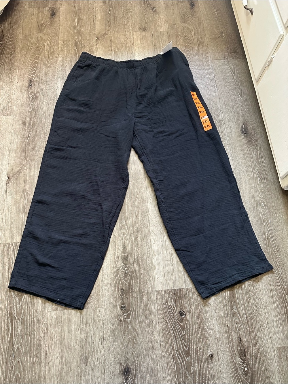 Coldwater Creek Black Elastic Waist Relaxed Track Pants